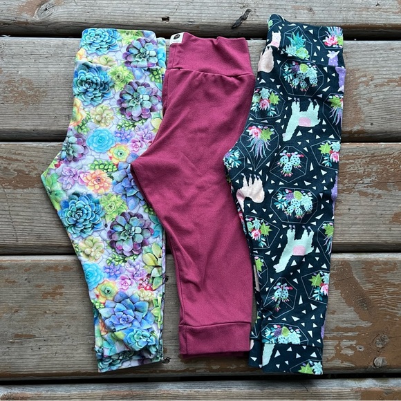 Bumblito Stretchy Toddler Leggings - Lot of 3 - Size 6-24 Months - Picture 2 of 3